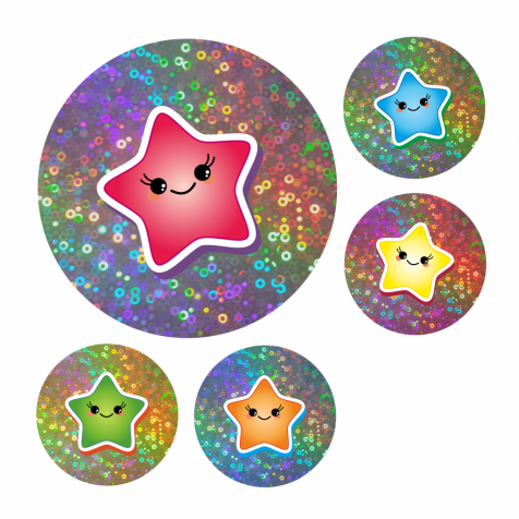 Sparkly Star Stickers