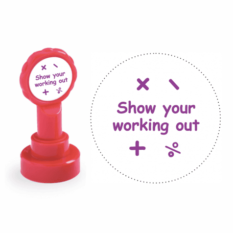Xclamation Show Your Working Out Stamp