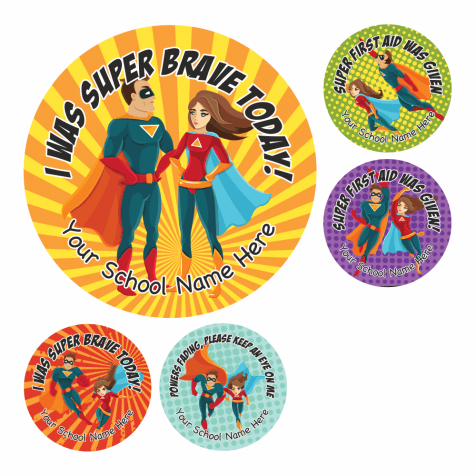 Superhero Bravery Stickers