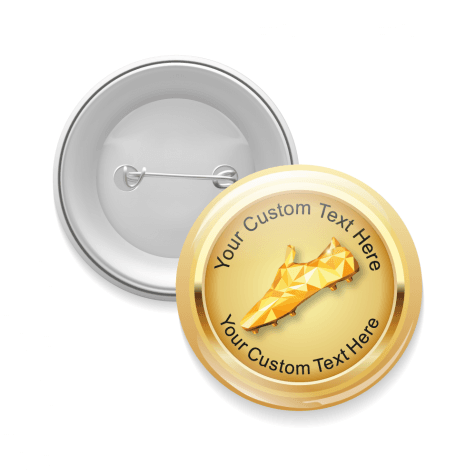 Golden Boot - Customised Button Badge