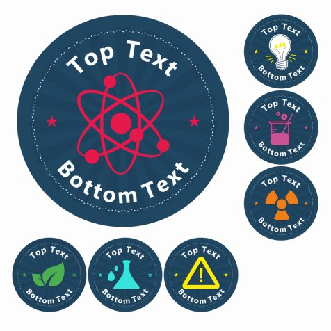 Science Customisable Mixed Stickers