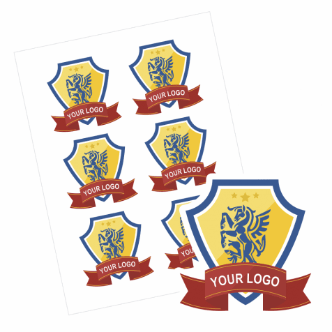 Paper Custom Logo Stickers - 90mm