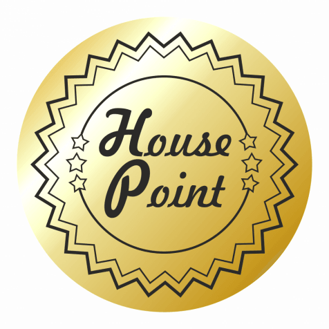 Mini Metallic Gold House Point Stickers