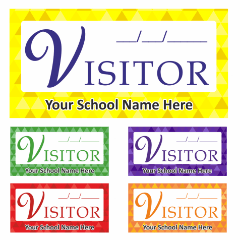 Visitor Patterned Stickers