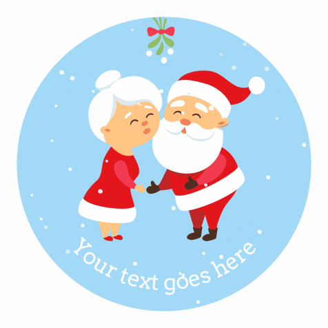 Christmas Stickers - Mr and Mrs Claus