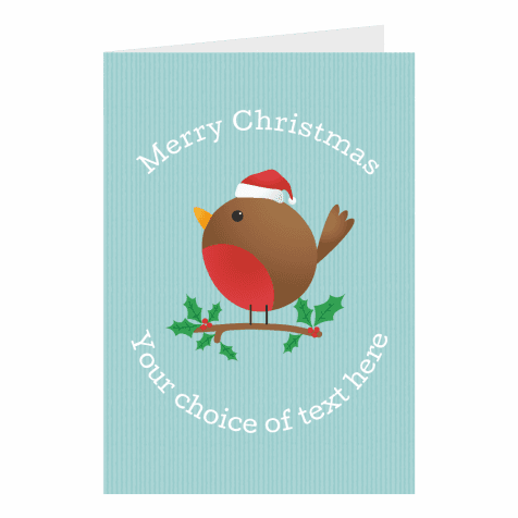 Red Robin Personalised Christmas Cards