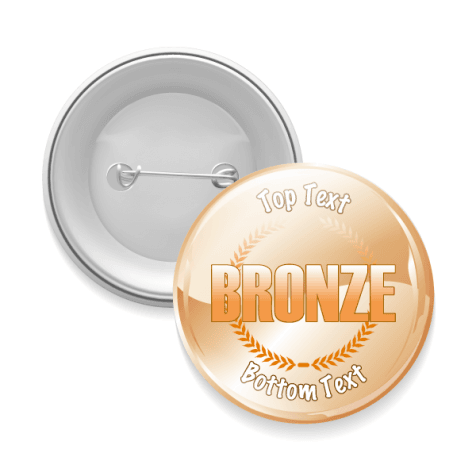Bronze Customisable Button Badge