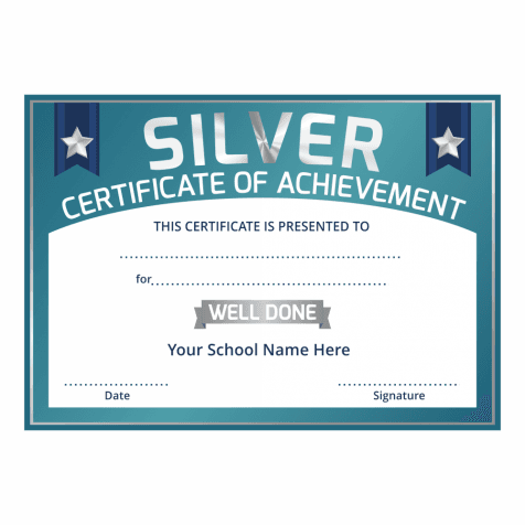 Silver Certificate of Achievement
