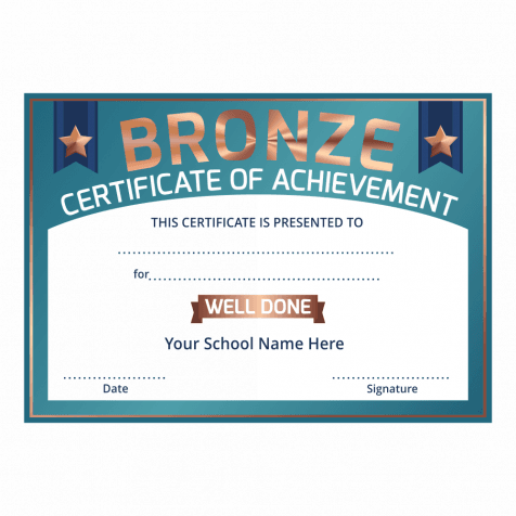 Bronze Certificate of Achievement