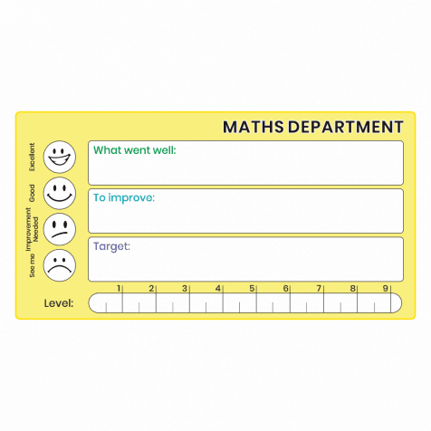 Maths GCSE Marking Stickers