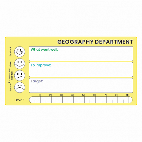 Geography GCSE Marking Stickers