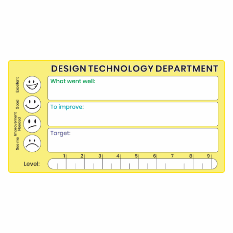 Design Technology GCSE Marking Stickers