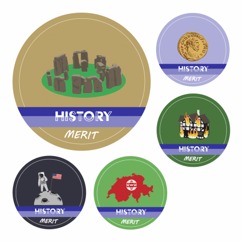 History KS1 and KS2 Curriculum Stickers
