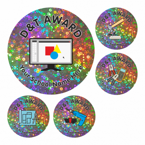 D&T Award Sparkly Stickers