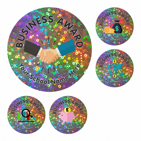 Business Studies Award Sparkly Stickers
