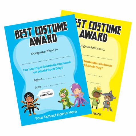 Best Costume Award Certificates