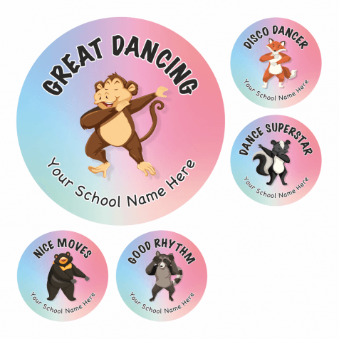 Dancing Animal Stickers