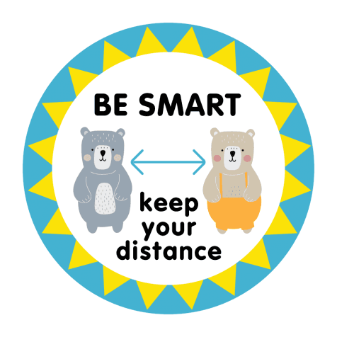 Be Smart Bears Floor Stickers