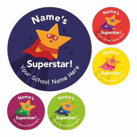 Superhero Superstar Stickers