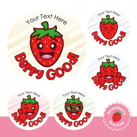 Berry Good Strawberry Scented Stickers