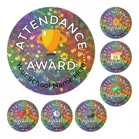 Attendance Holographic Stickers
