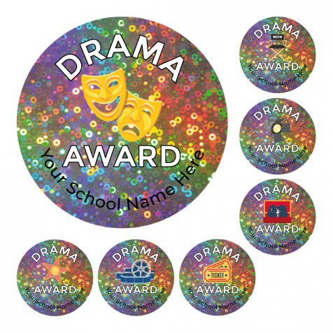 Drama Holographic Stickers
