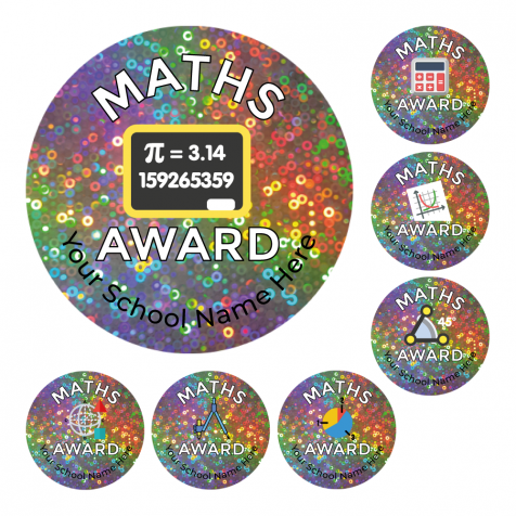 Maths Holographic Stickers