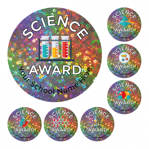 Science Holographic Stickers