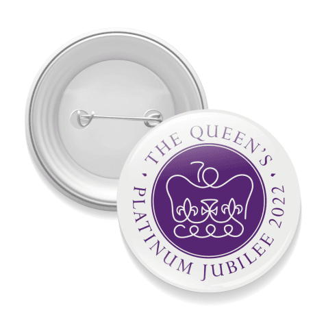 Queen's Platinum Jubilee Emblem Button Badges