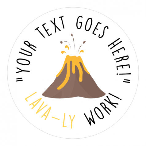 Lava-ly Work Stickers