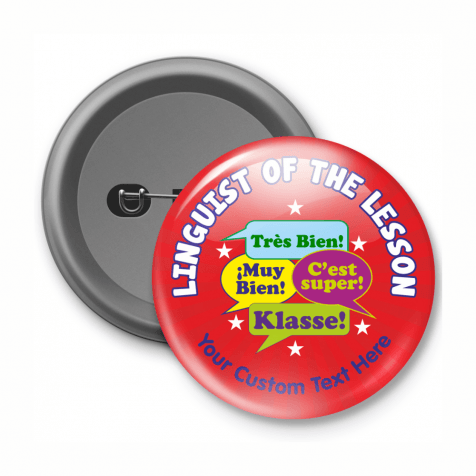Linguist of the Lesson Customised Button Badge