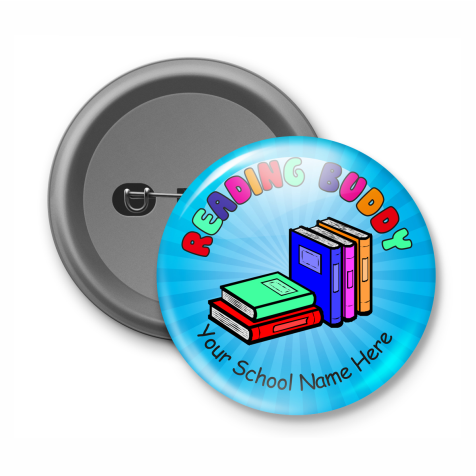 Reading Buddy - Customised Button Badge 
