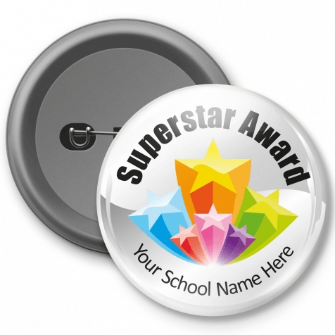Superstar Award - Customised Button Badge 