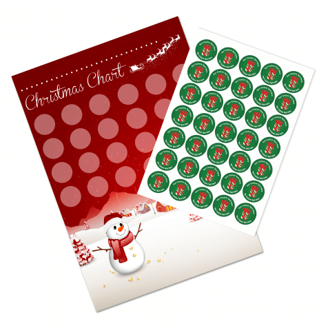 A3 Christmas Reward Chart and Stickers