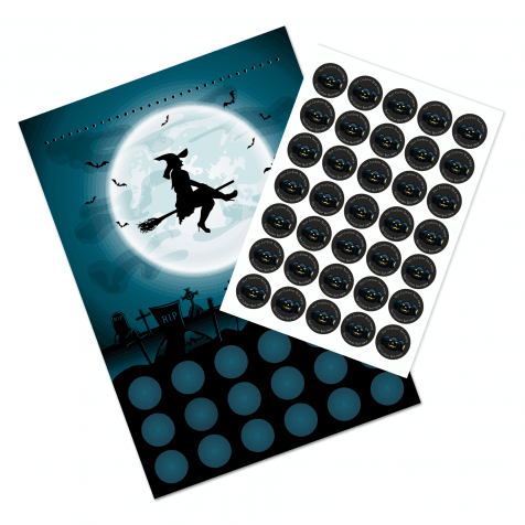 A3 Halloween Reward Chart and 35 Matching Stickers