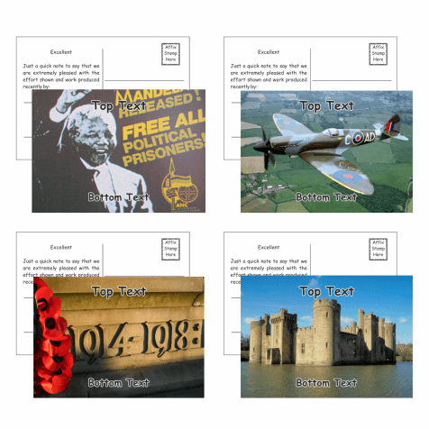History Postcards - Pack 3 - Message B