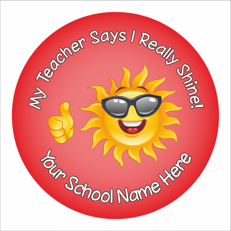 'Teacher Says' I Really Shine Stickers