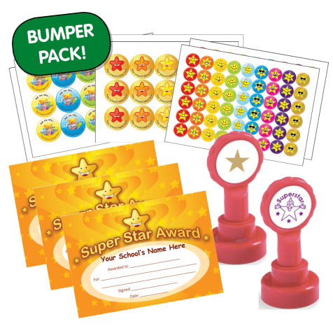 NQT Bumper Pack - Star Stickers, Stampers and Certificates