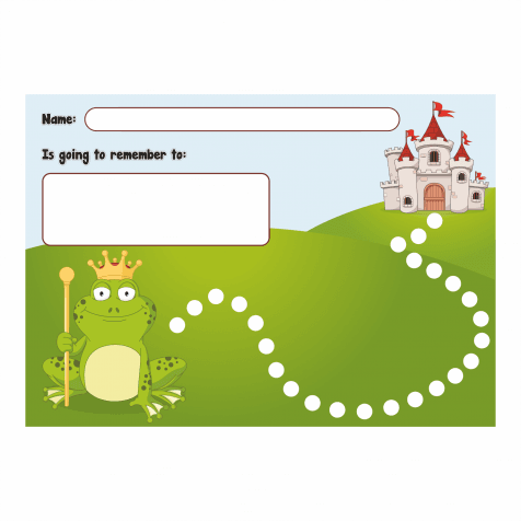 Frog Prince and His Castle Reward Chart and Stickers