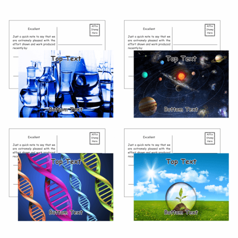 Science Postcards - Pack 3 - Message B