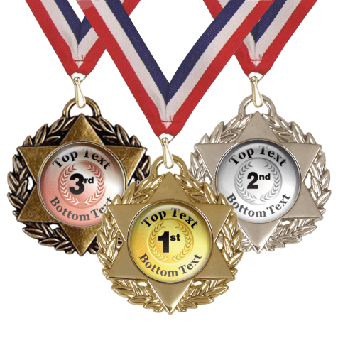 Star - Mixed Wreath Medals and Ribbons