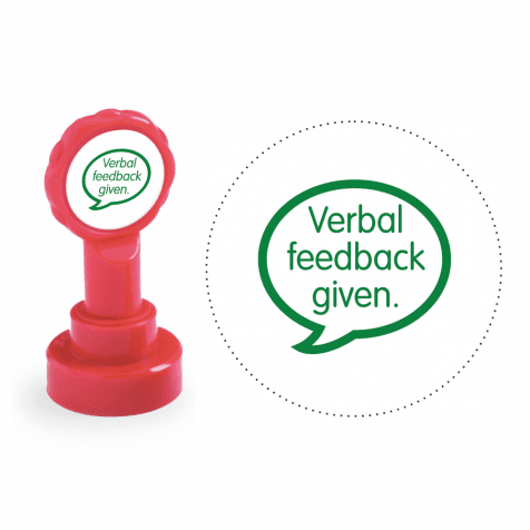 Xclamation Verbal Feedback Given Stamp