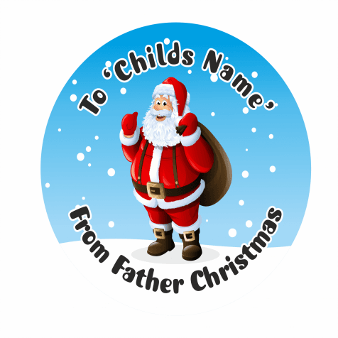 From Father Christmas Present Sticker Design 3