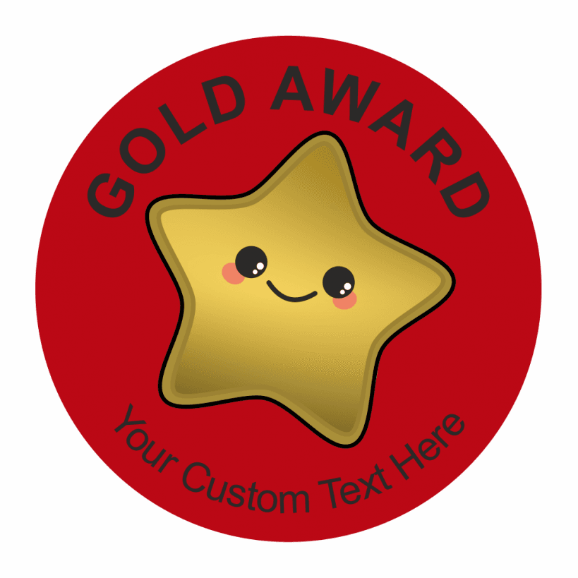 PACK OF 600 GOLD SILVER BRONZE STAR REWARD STICKERS SCHOOL HOME WELL DONE KIDS 