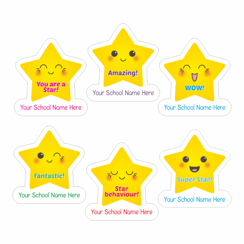 New 880Pcs Star Shape Stickers Labels For Children Teacher Reward DIh3 