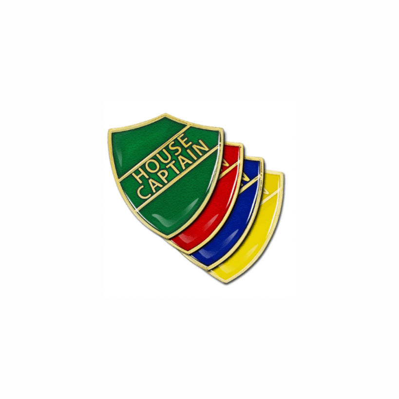 Junior School Captain Gel Domed School Shield Badge