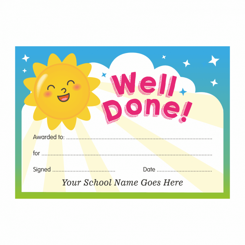 well done card 